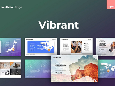 Vibrant Multipurpose Template clean colorful company corporate google slides keynote modern multipurpose multipurpose tmeplate photography pitch deck portfolio powerpoint presentation studio unique vibrant web design web development website