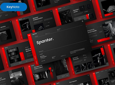 Spanter Multipurpose Template clean colorful company corporate google slides keynote modern multipurpose multipurpose template photography pitch deck portfolio powerpoint presentation studio template unique web design web development website