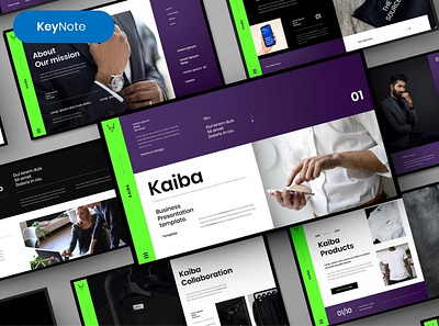 Kaiba Presentation Template clean colorful company corporate google sides keynote modern multipurpose multipurpose template photography pitch deck portfolio powerpoint presentation studio template unique web design web development website