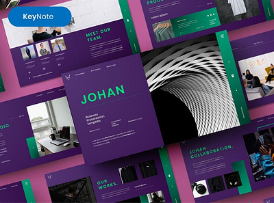 Johan Presentation Template clean colorful company corporate google slides keynote modern multipurpose multipurpose template photography pitch deck portfolio powerpoint presentation studio template unique web design web development website