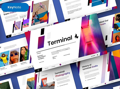 Terminal Multipurpose Template clean colorful company corporate google slides keynote modern multipurpose multipurpose template photography pitch deck portfolio powerpoint presentation studio template unique web design web development website