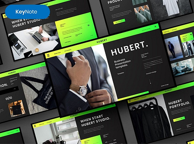 Hubert Multipurpose Presentation Template clean colorful company corporate google slides keynote modern multipurpose multipurpose template photography pitch deck portfolio powerpoint presentation studio template unique web design web development website