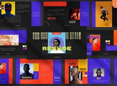 Reshoe Multipurpose Templates clean colorful company corporate google slides keynote modern multipurpose multipurpose template photography pitch deck portfolio powerpoint presenation studio template unique web design web development website