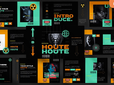 Houte Multipurpose Templates clean colorful company corporate google slides keynote modern multipurpose multipurpose template photography pitch deck portfolio powerpoint presentation studio template unique web design web development website