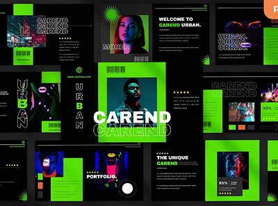 Carend Multipurpose Templates clean colorful company corporate google slides keynote modern multipurpose multipurpose template photography pitch deck portfolio powerpoint presentation studio template unique web design web development website