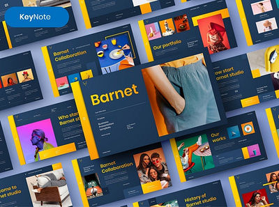 Barnet Multipurpose Template clean colorful company corporate design google slides keynote modern multipurpose photography pitch deck portfolio presentation presentation template studio template unique web design web development website