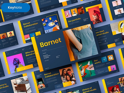 Barnet Multipurpose Template clean colorful company corporate design google slides keynote modern multipurpose photography pitch deck portfolio presentation presentation template studio template unique web design web development website