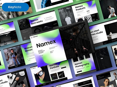 Namex Multipurpose Template clean colorful company corporate google slides keynote modern multipurpose multipurpose template photography pitch deck portfolio powerpoint presentation studio template unique web design web development website