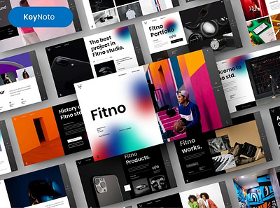 Fitno Multipurpose Template clean colorful company corporate google slides keynote modern multipurpose multipurpose template photography pitch deck portfolio powerpoint presentation studio template unique web design web development website