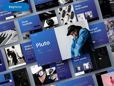 Pluto Multipurpose Template clean colorful company corporate google slides keynote modern multipurpose multipurpose template photography pitch deck portfolio powerpoint presentation studio template unique web design web development website