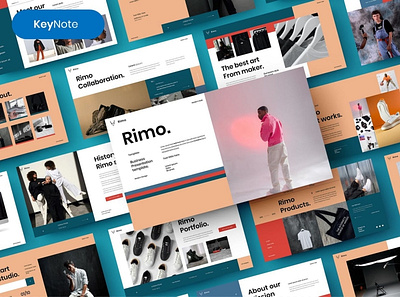 Rimo Multipurpose Template clean colorful company corporate google slides keynote modern multipurpose multipurpose template photography pitch deck portfolio powerpoint presentation studio template unique web design web development website