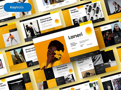 Laneri Multipurpose Template clean colorful company corporate google slides keynote modern multipurpose multipurpose template photography pitch deck portfolio powerpoint presentation studio template unique web design web development website