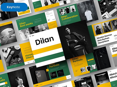 Dilan Presentation Template clean colorful company corporate google slides keynote modern multipurpose multipurpose template photography pitch deck portfolio powerpoint presentation studio template unique web design web development website