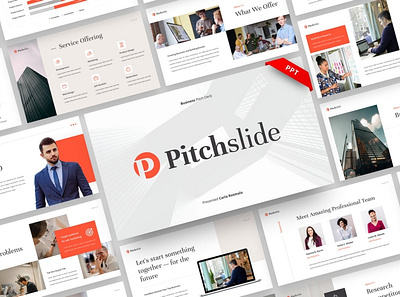 Pitchslide Presentation Template clean colorful company corporate google slides keynote modern multipurpose multipurpose template photography pitch deck portfolio powerpoint presentation studio template unique web design web development website