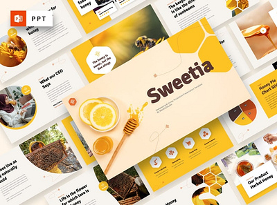 Sweetia - Beekeeping Presentation Templates clean colorful company corporate google slides keynote modern multipurpose multipurpose template photography pitch deck portfolio powerpoint presentation studio template unique web design web development website