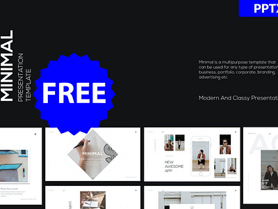 Free MINIMAL Multipurpose Template Presentation