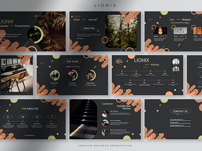 Lionix - Creative Business Presentation Powerpoint clean colorful company corporate google slides keynote modern multipurpose multipurpose template photography pitch deck portfolio powerpoint presentation studio template unique web design web development website