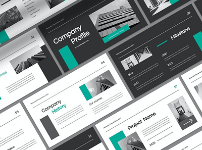 Monochrome Company Profile Presentation clean colorful company corporate design google slides keynote modern multipurpose multipurpose template photography pitch deck portfolio presentation studio template unique web design web development website