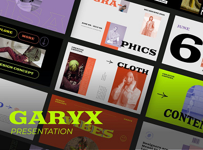 GARYX Multipurpose Template clean colorful company corporate design google slides keynote modern multipurpose photography pitch deck portfolio powerpoint presentation studio template unique web design web development website