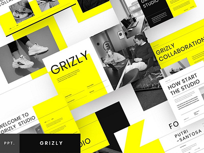 Grizly Presentation Templates clean colorful company corporate design google slides keynote modern multipurpose photography pitch deck portfolio powerpoint presentation studio template unique web design web development website