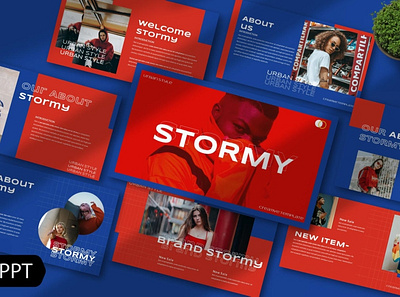 Stormy Presentation Templates clean colorful company corporate design google slides keynote modern multipurpose multipurpose template photography pitch deck portfolio presentation studio template unique web design web development website