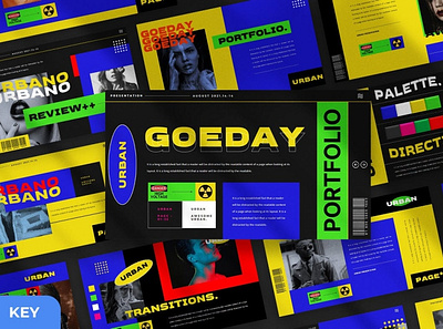 Goeday Presentation Template clean colorful company corporate design google slides keynote modern multipurpose multipurpose template photography pitch deck portfolio presentation studio template unique web design web development website