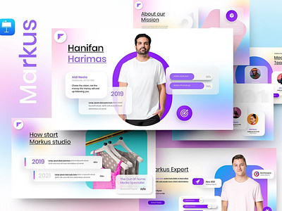 Markus Presentation Template clean colorful company corporate google slides keynote modern multipurpose multipurpose template photography pitch deck portfolio powerpoint presentation studio template unique web design web development website