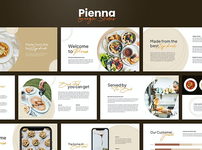 Pienna Presentation Template clean colorful company corporate google slides keynote modern multipurpose multipurpose template photography pitch deck portfolio powerpoint presentation studio template unique web design web development website