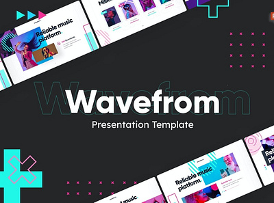 Waveform Music Presentation Template clean colorful company corporate google slides keynote modern multipurpose multipurpose template photography pitch deck portfolio powerpoint presentation studio template unique web design web development website