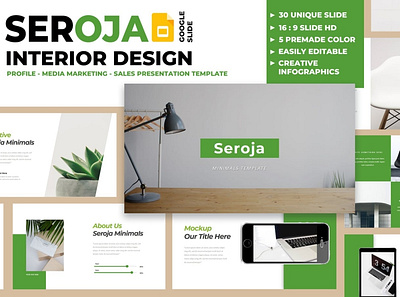 Seroja Multipurpose Template clean colorful company corporate google slides keynote modern multipurpose multipurpose template photography pitch deck portfolio powerpoint presentation studio template unique web design web development website