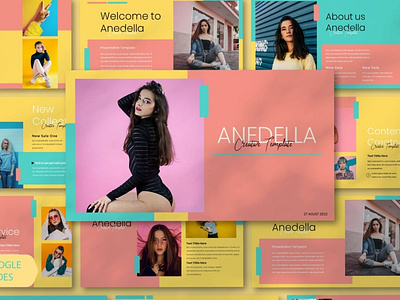 Anedella Presentation Template clean colorful company corporate google slides keynote modern multipurpose multipurpose template photography pitch deck portfolio powerpoint presentation studio template unique web design web development website