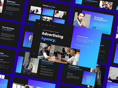 Advertising Agency Presentation Template clean colorful company corporate google slides keynote modern multipurpose multipurpose template photography pitch deck portfolio powerpoint presentation studio template unique web design web development website