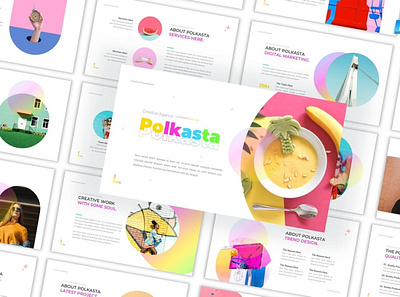 Polkasta - Creative Agency Presentation Template clean colorful company corporate google slides keynote modern multipurpose multipurpose template photography pitch deck portfolio powerpoint presentation studio template unique web design web development website