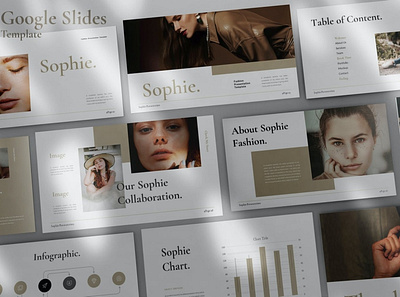 SOPHIE Multipurpose Presentation Template clean colorful company corporate google slides keynote modern multipurpose multipurpose template photography pitch deck portfolio presentation studio template unique web web design web development website