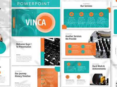 Vinca Multipurpose Presentation Template clean colorful company corporate google slides keynote modern multipurpose multipurpose template photography pitch deck portfolio powerpoint presentation studio template unique web web design website