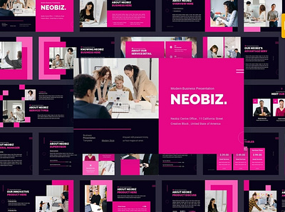 Neobiz Multipurpose Template clean colorful company corporate google slides keynote modern multipurpose multipurpose template photography pitch deck portfolio powerpoint studio template unique web web design web development website