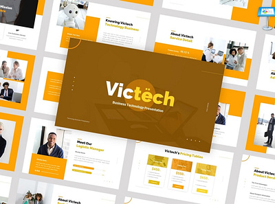 Victech Multipurpose Template clean colorful company corporate google slides keynote modern multipurpose multipurpose template photography pitch deck portfolio powerpoint presentation studio template unique web design web development website