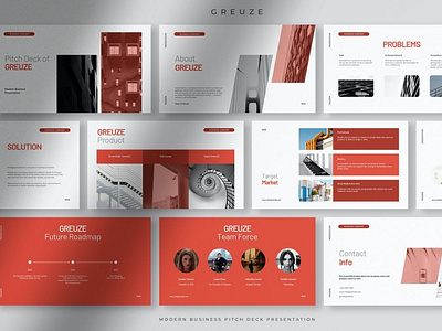 Greuze - Modern Business Pitch Deck Presentation