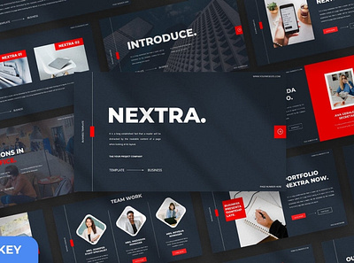 Nextra Multipurpose Template clean colorful company corporate design google slides keynote modern multipurpose multipurpose template photography pitch deck portfolio presentation studio template unique web design web development website