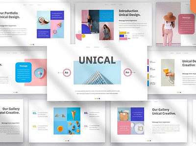 Unical Presentation Template clean corporate deck design keynote layout modern multipurpose pitch pitch deck powerpoint presentation slide slides studio template ui unique ux website