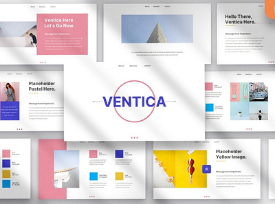 Ventica Presentation Template clean corporate deck design keynote layout modern multipurpose pitch pitch deck powerpoint presentation slide slides studio template ui unique ux website