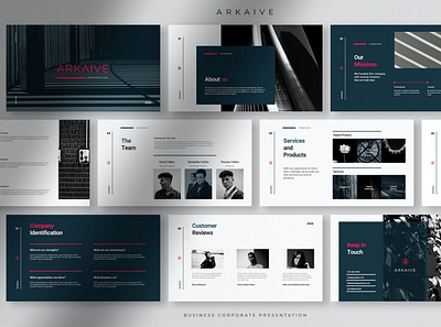 Arkaive - Professional Business Corporate PPT clean colorful company corporate google slides keynote modern multipurpose multipurpose template photography pitch deck portfolio powerpoint presentation studio template unique web design web development website