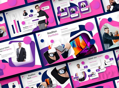 Radifan Presentation Template clean colorful corporate design google slides template keynote keynote template modern multipurpose multipurpose template photography pitch deck powerpoint powerpoint template presentation presentation templates studio template templates website