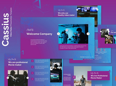 Video Maker Multipurpose Template clean colorful company corporate google slides keynote modern multipurpose multipurpose template photography pitch deck portfolio powerpoint studio unique video maker videomaker web design web development website