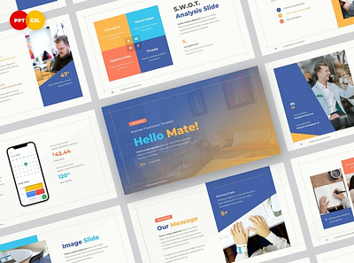 Hello Mate! - Business Presentation business clean colorful company corporate google slides keynote modern multipurpose multipurpose template photography pitch deck portfolio powerpoint studio template unique web design web development website