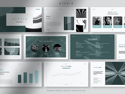 Hygeia - Modern Annual Report Presentation PPT