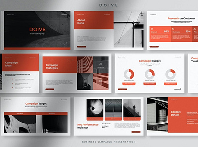 Doive Professional Business Campaign Presentation clean colorful company corporate google slides keynote modern multipurpose multipurpose template photography pitch deck portfolio powerpoint professional studio template unique web design web development website