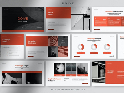 Doive Professional Business Campaign Presentation clean colorful company corporate google slides keynote modern multipurpose multipurpose template photography pitch deck portfolio powerpoint professional studio template unique web design web development website