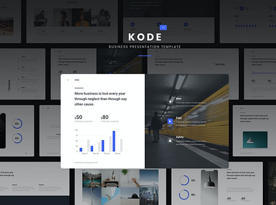 KODE - Business & Creative Template clean colorful company corporate design google slides keynote minimal modern multipurpose multipurpose template photography pitch deck portfolio studio template unique web design web development website