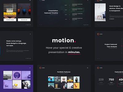 MOTION - Creative Powerpoint Template